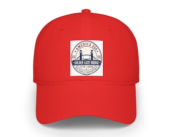 Golden Gate Bridge-pet met patch | Horizonhoed San Francisco, ontwerp America 250