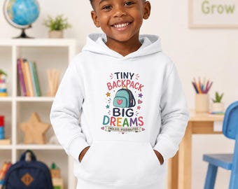 Tiny Backpack Big Dreams hoodie | Ungdomsluvad tröja
