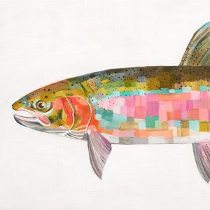 STEELHEAD TROUT archival print of original fish painting image 1