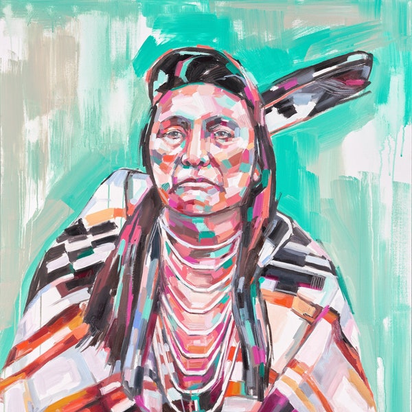 Chief Joseph - archival ink print of original painting