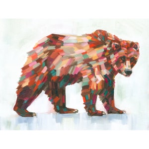 GRIZZLY - archival ink print of original painting, made for Bend Cider Co