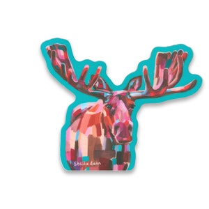 BULL MOOSE, vinyl sticker, decal