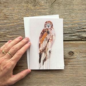 Greeting card of Red-Tailed Hawk painting