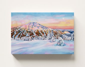 CANVAS WALL ART - Mt. Bachelor archival ink print, ready to hang, gallery stretched