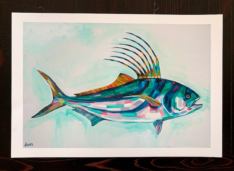 ROOSTER FISH Fine Art Print of Original Painting Fish Art Etsy