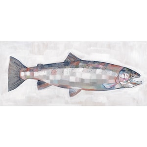 WINTER STEELHEAD TROUT - Druck einer originalen Fischmalerei