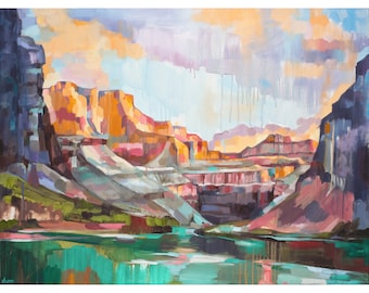 Grand Canyon - archival ink print of original painting