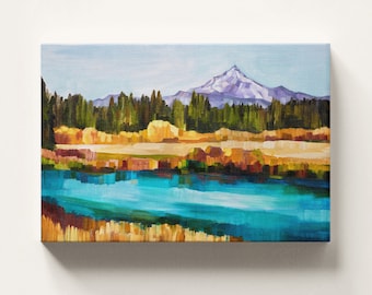 CANVAS WALL ART - The Metolius archival ink print, ready to hang, gallery stretched