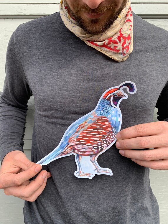 Quail Bird Vinyl Sticker - 3 Inch Waterproof Decal For Cars, Laptops & More