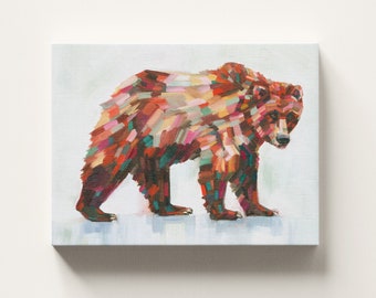 CANVAS WALL ART - Bend Cider Grizzly archival ink print, ready to hang, gallery stretched