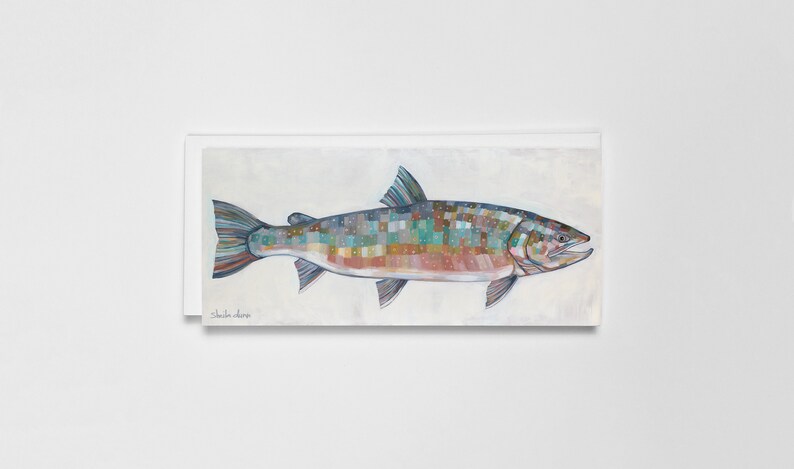 Greeting card of Bull Trout painting image 1