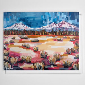 Greeting card of Three Sisters painting
