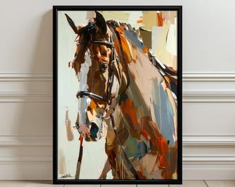 Daria Abstract paard schilderij muurkunstposter