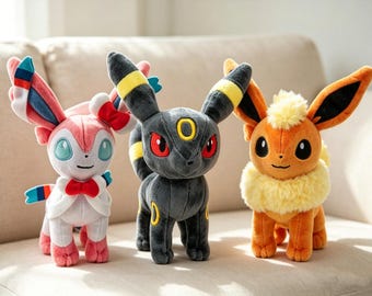8 Inch Fox Inspired Plush Toy | Cute Element Animal Plushie Doll | Soft Stuffed Toy Gift for Kids & Anime Fans