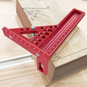 Aluminium Dreieck Winkelmesser - CNC Multi-Angle Messlineal, Carpenter Layout-Tool
