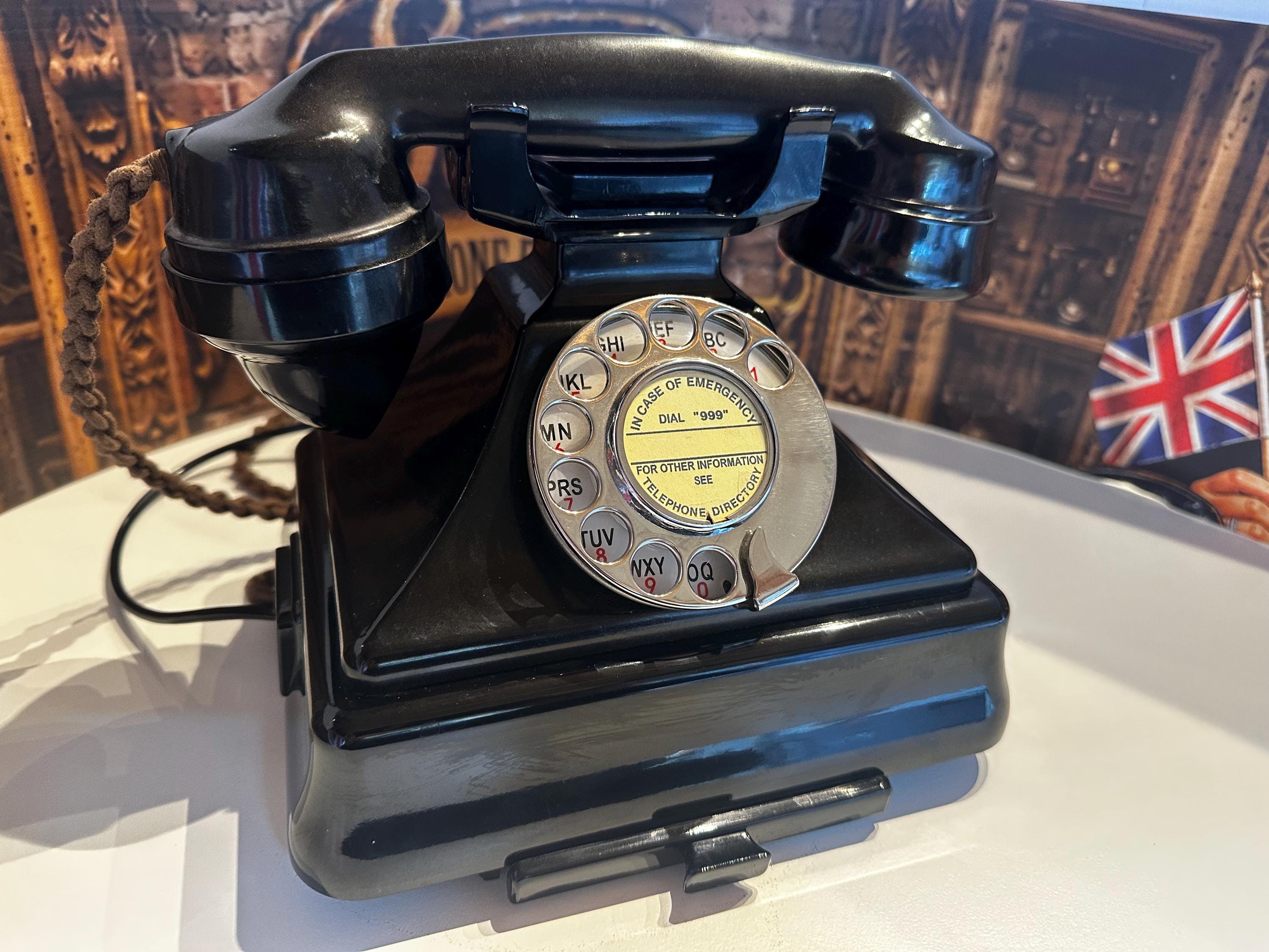 【激レア】米国 アンティーク Stowger 電話 ビンテージ品 1920年代の電話 - Etsy 日本