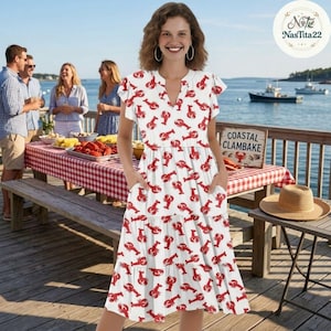 Lobster Dress for Women - Etsy Lobster Dress for Women - Etsy