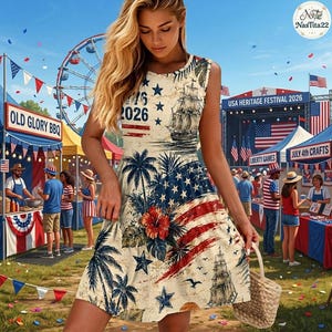ladies patriotic dresses WEANT 4th of July Dress Women American Flag Patriotic Dresses Patriotic Dress Blue S