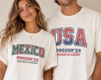 Personalized Soccer Fan Shirt | Custom Country Soccer'26 Summer of Soccer Tee
