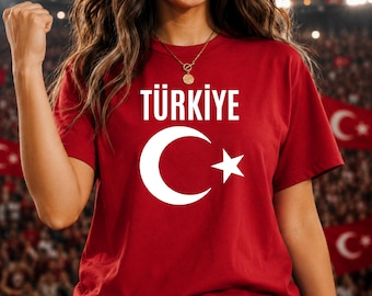 Turkey Soccer Shirt 2026, Turkish Football Supporter Tee, Soccer Fan Shirt, Patriotic Game Day Shirt, Soccer World 2026 Gift