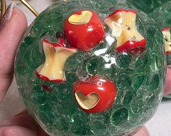 STRESSBALL - Apple Core Squeeze - Handmade Stressball - Important-Meant for GENTLE PLAY - see description!
