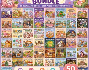 Cozy Coloring Book Bundle | 2000+ Printable Coloring Pages | Adult Coloring Pages PDF | Instant Digital Download