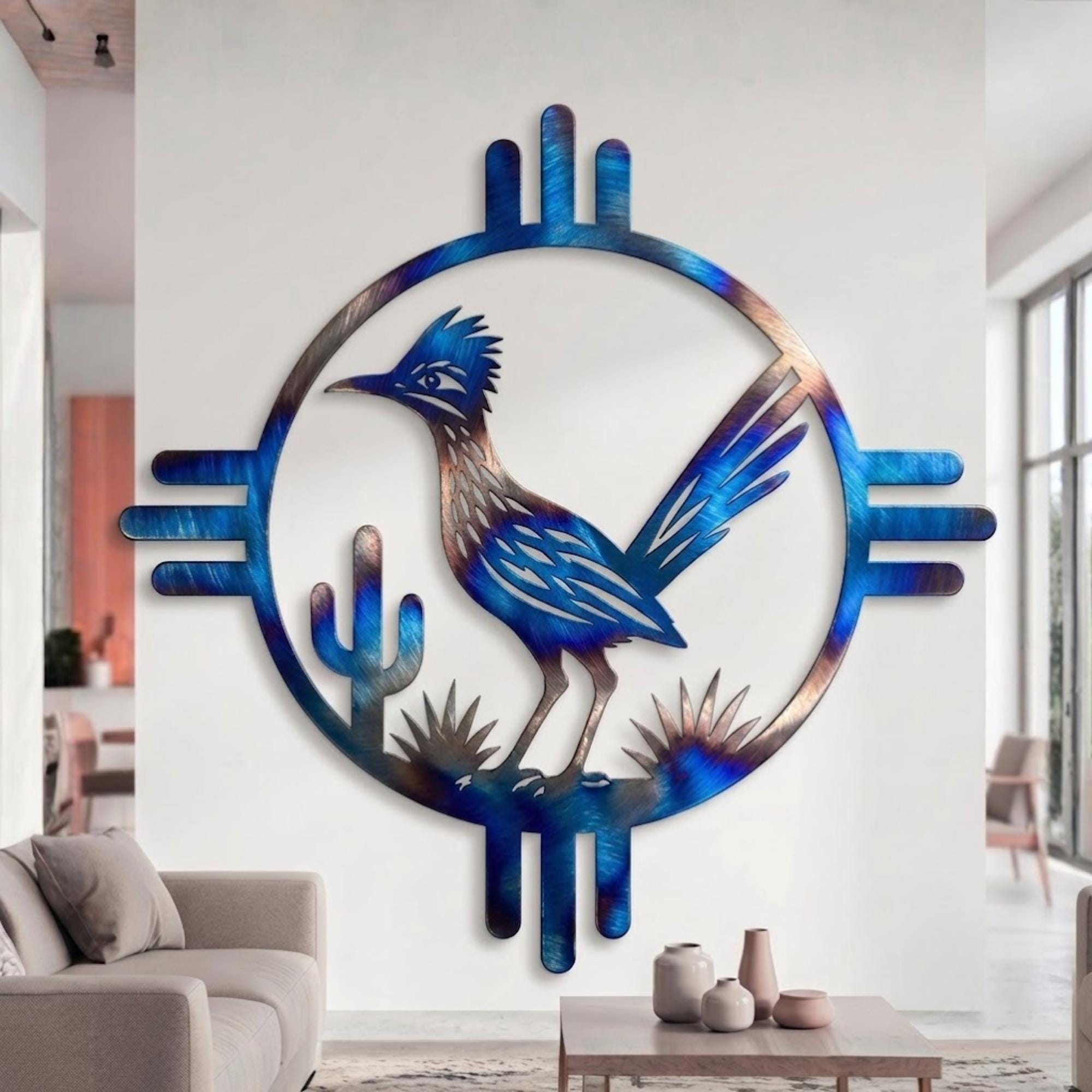Zia Outdoor Metal Wall Art - Etsy