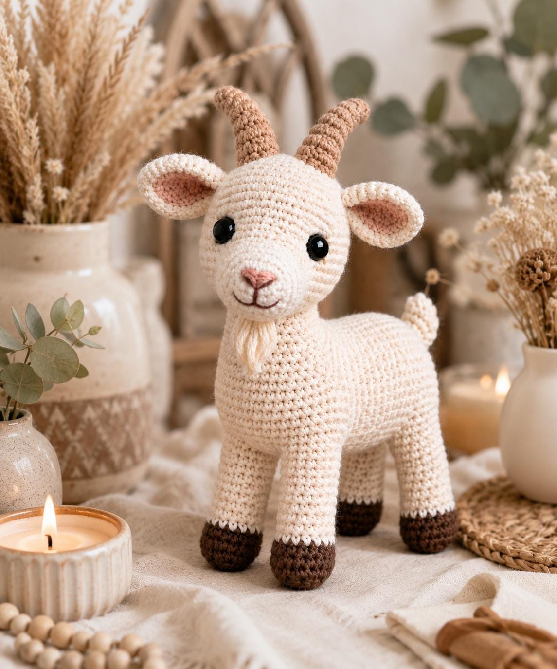 37 Goat Crochet Patterns to Stitch: Farm Animals, Amigurumi, and Whimsical Goats 8 Crochet Goat Pattern: Amigurumi Toy