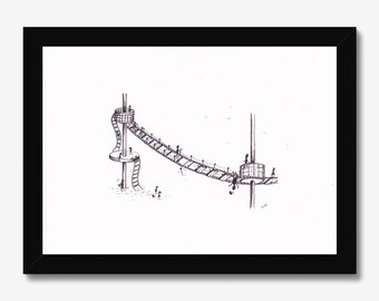 TreeWalk: A "Lowry-esque" journey through a landscape of shifting perspectives