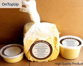 Burro di cacao grezzo, 100% non raffinato, puro, naturale, biologico, spremuto a freddo, idratante per pelle, viso, capelli, corpo, sapone, qualità alimentare, vendita all'ingrosso