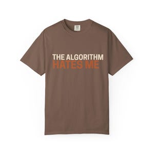 Der Algorithmus hasst mich Grafik-T-Shirt, Retro 90er Jahre Y2K Internet Humor Shirt