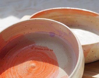 Piattini in ceramica fatti a mano con smalto colorato, piatti da tapas, ceramica tornita, stoviglie colorate, piatto da antipasto, piatto da antipasto