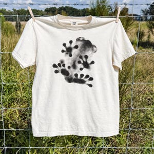 Groda Grafisk T-shirt Vintage Ink Art Tee, Söt Grumpy Groda T-shirt, Japansk Inspirerad Streetwear T-shirt, Estetisk Djurälskare Gåva