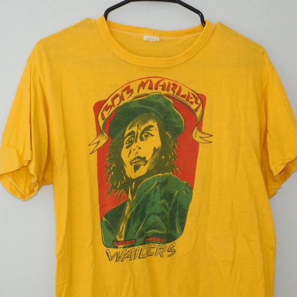 70s Bob Marley & The Wailers t shirt - rare original vintage - reggae band