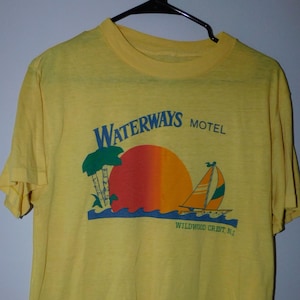 80s Waterways Motel - Wildwood Crest NJ - vintage New Jersey Shore beach image 1