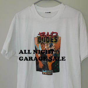 80s BAD DUDES t shirt - very rare - video arcade game data east / nintendo
