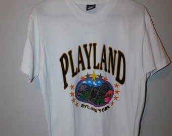 1987 vintage Rye Playland amusement park t shirt - 80s Westchester County NY