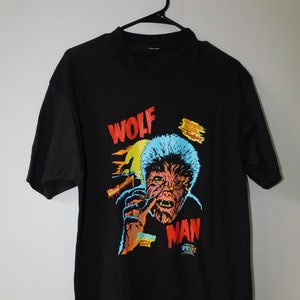 肌触りがいい Vintage 90s the Wolf Man Universal Studios T Shirt Size Tシャツ・アパレル