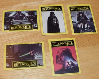star wars 80s vintage nonsports lot Return of the Jedi trading cards from Holland RARE 1983 Boba Fett