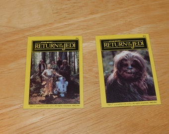 star wars 80s vintage nonsports lot Return of the Jedi trading cards from Holland RARE 1983 Boba Fett