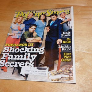 Rolling Stone Magazine 2001 - The Sopranos on cover - Daft Punk - Linkin Park - Ja Rule vintage music mag