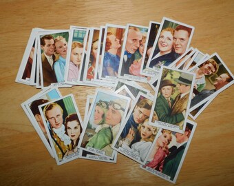 Katharine Hepburn Fred Astaire vintage 1935 Hollywood Film Stars trading card set 1930/'s nonsports lot