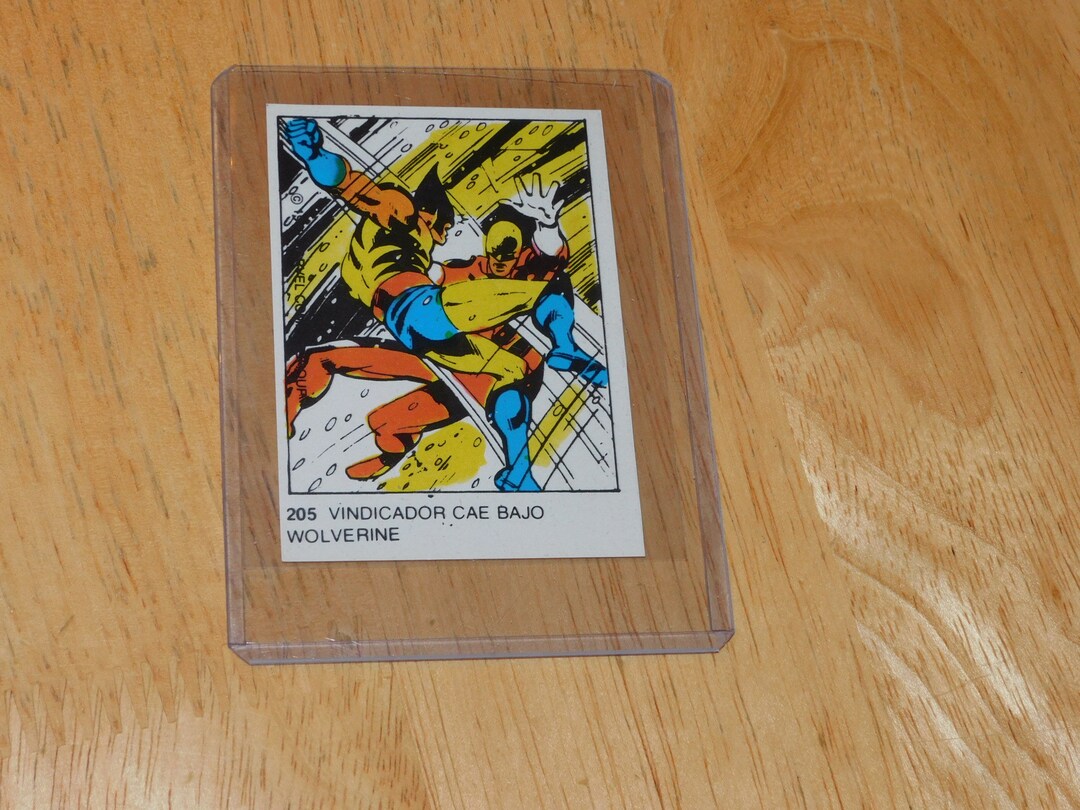 1980 Wolverine Rookie Card Sticker Marvel X-men Vintage 80s Nonsports ...