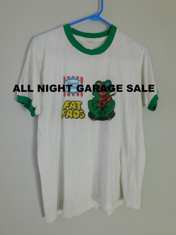RARE 1980s Good Humor Fat Frog ice cream t shirt - screenstars xl