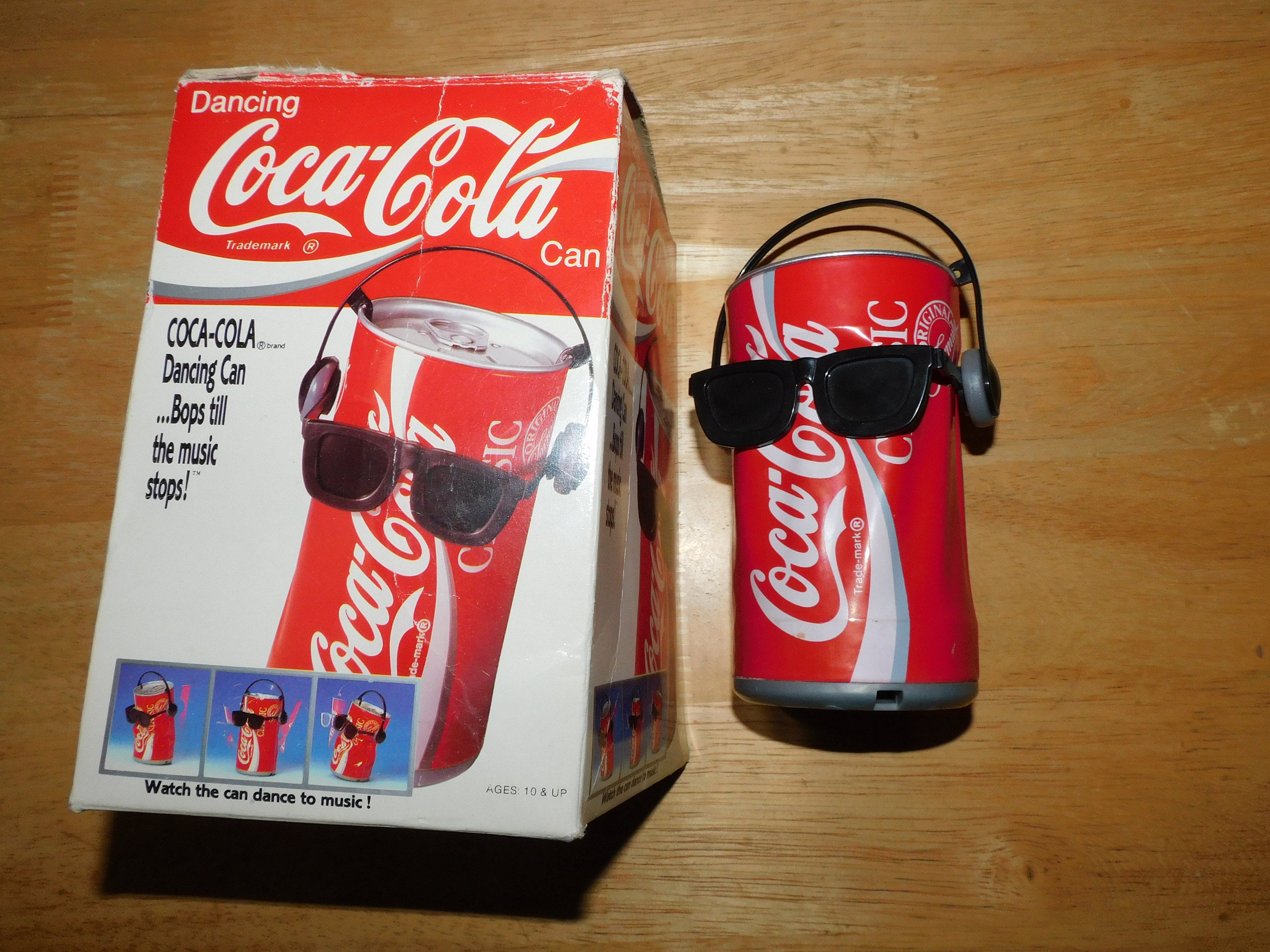 1989 Dancing Coke Cola Soda Can Toy - With Box - Takara - Vintage