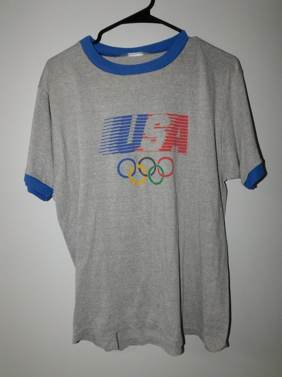 1984 Levis Summer Olympics ringer t shirt - vintag