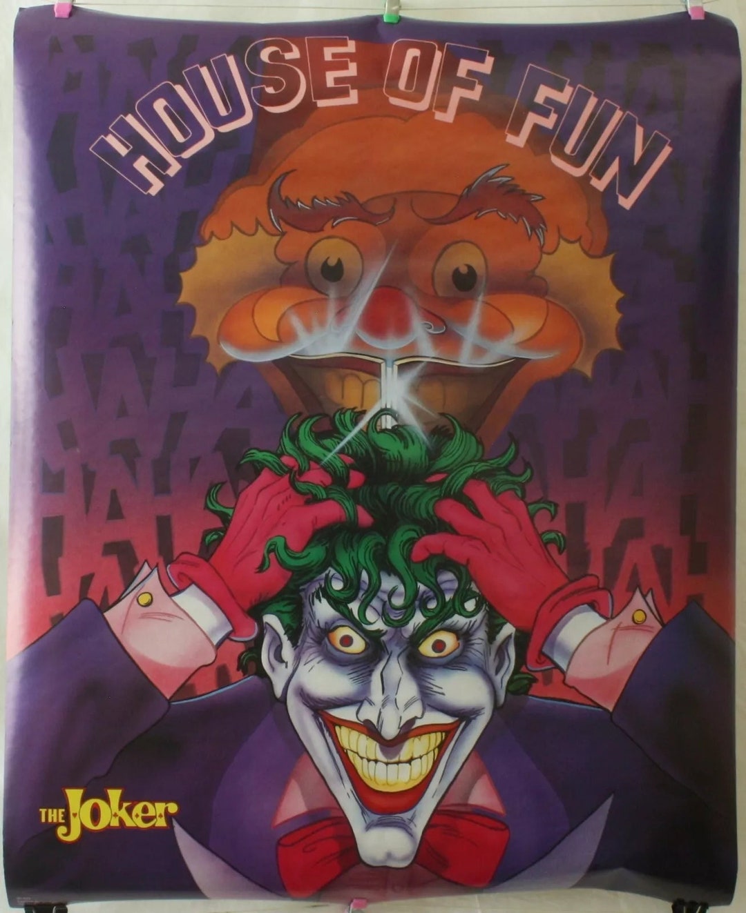 Sealed 1989 the Joker Poster - House of Fun - Vintage 80s DC Comics ...