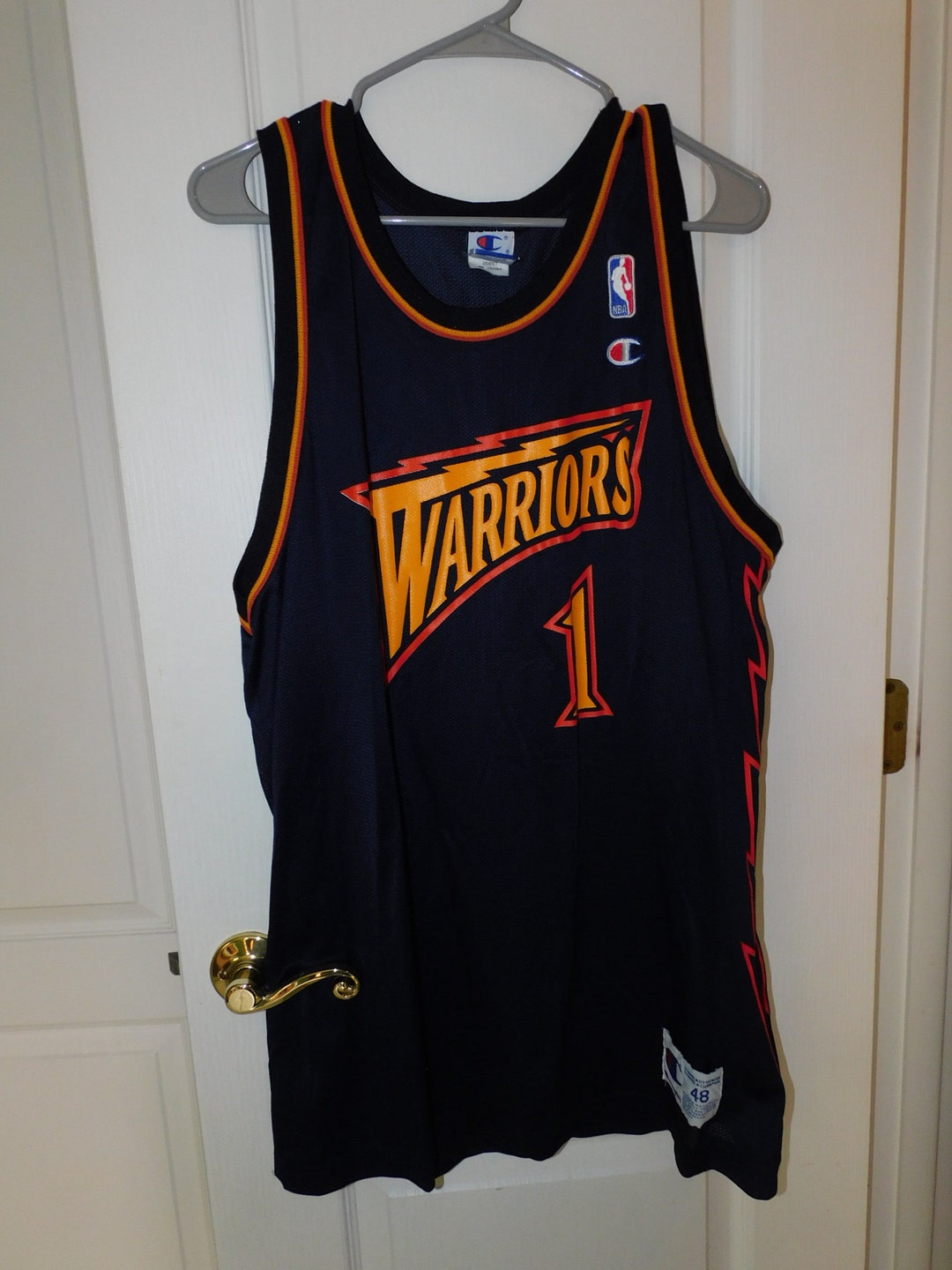 Muggsy Bogues Golden State Warriors Basketball Jersey Signed Etsy