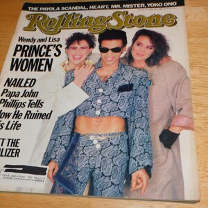 Prince-  1986 Rolling Stone magazine - vintage 80s music - Heart, Jackson Browne, Mr. Mister
