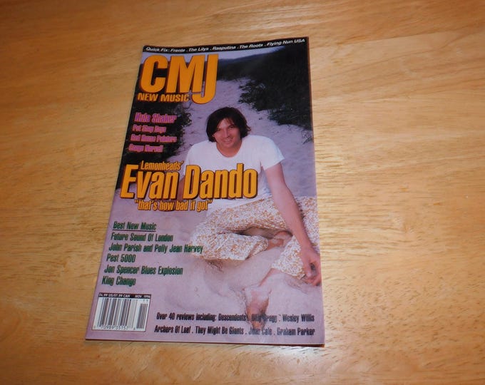 1995 CMJ Magazine - Evan Dando - the Lemonheads - Kula Shaker Pet Shop ...